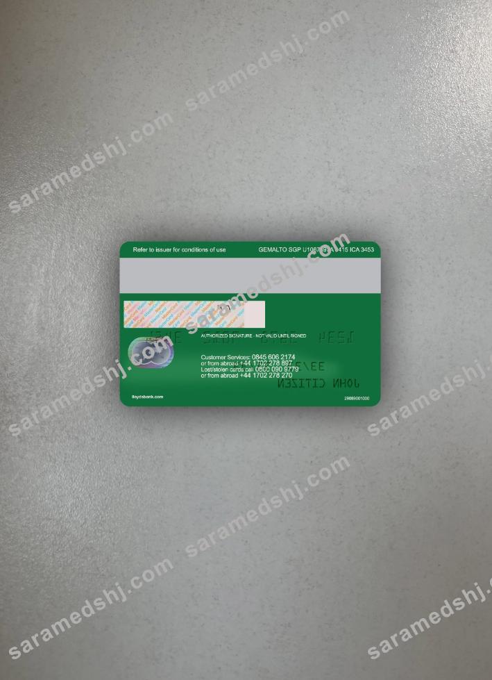 United Kingdom Lloyds platinum mastercard photolook back
